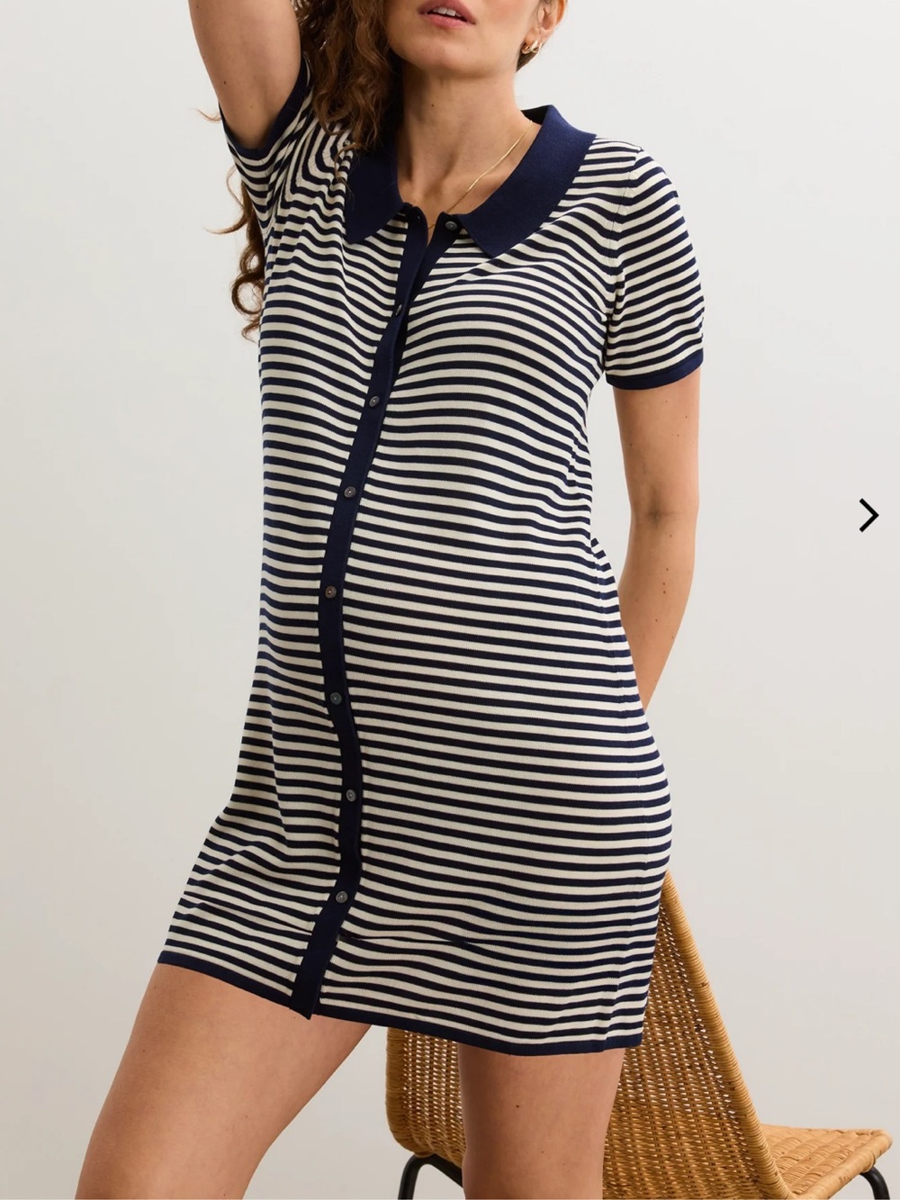 HATCH The Solene Dress / Size S/ Navy Multi / Excellent Condition